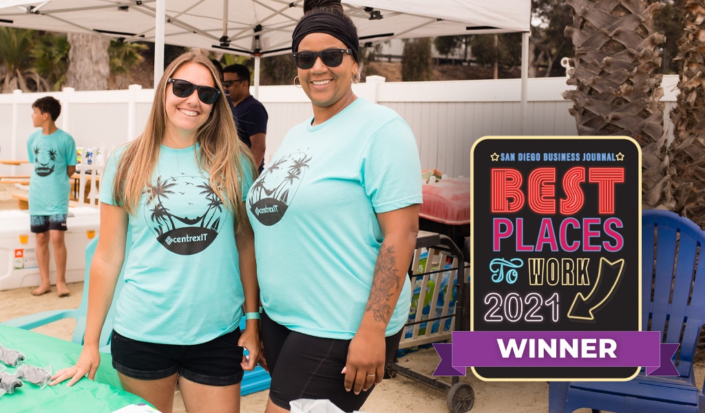 centrexIT recognized as one of San Diego’s Best Places to Work 2021
